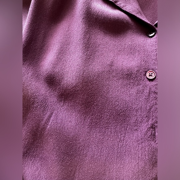 ARITZIA WILFRED FREE Shawna Blouse Button Up Lapel Shirt Dusty Rose XXS - Picture 5 of 11